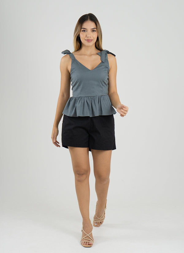 BLUSA ROSSY I - GRIS - Sofisticadas