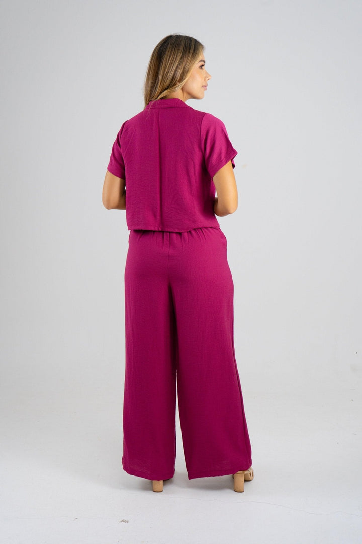 SET ADA PANTALON I - MAGENTA - Sofisticadas