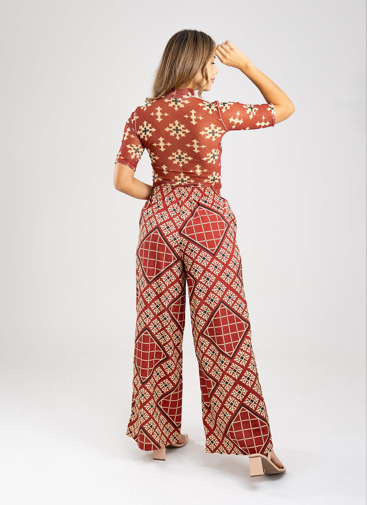 SET CUARZO PANTALON II - ROJO - Sofisticadas