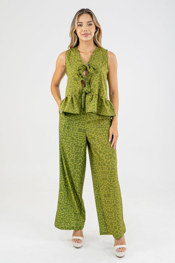 SET JEES PANTALON I - VERDE - Sofisticadas