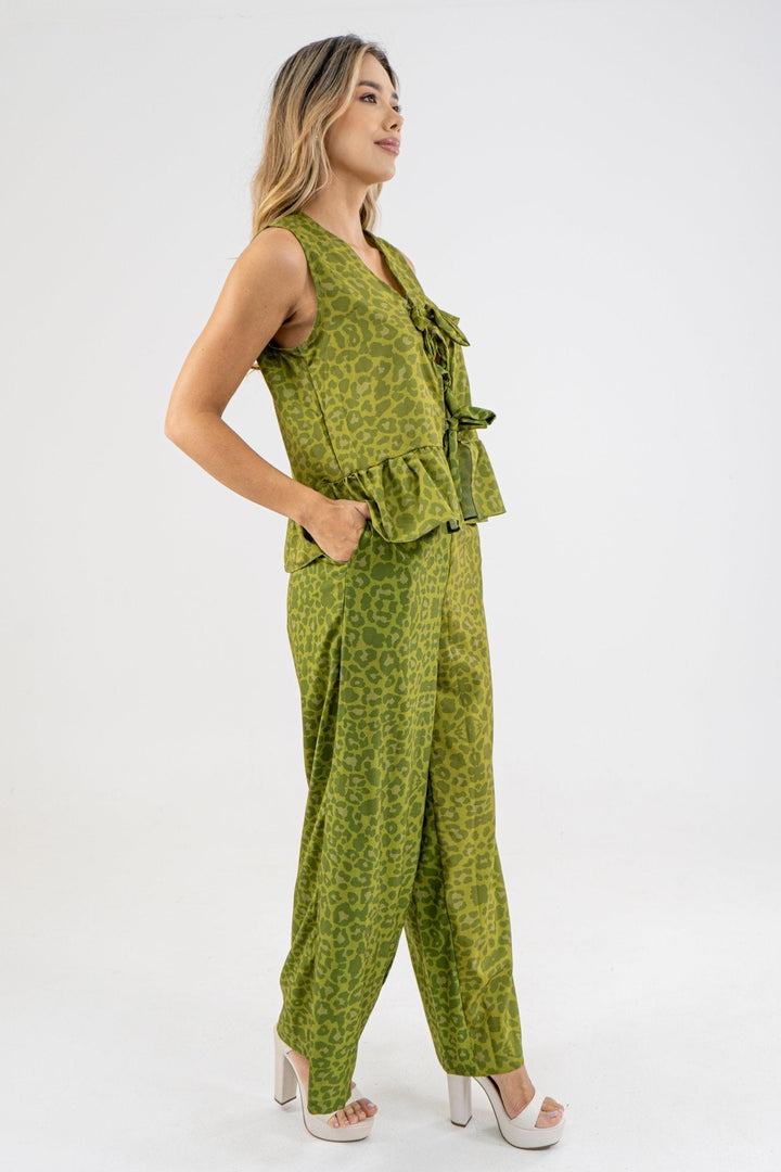 SET JEES PANTALON I - VERDE - Sofisticadas