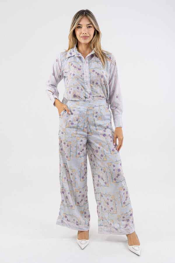 SET PANTALON EDEN I - LILA - Sofisticadas