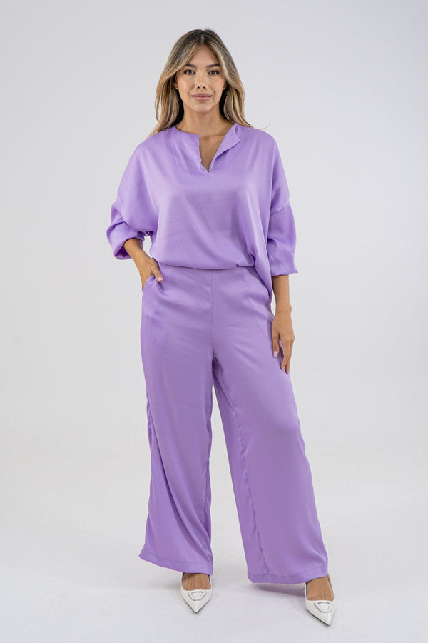 SET PANTALON IVET I - LILA - Sofisticadas