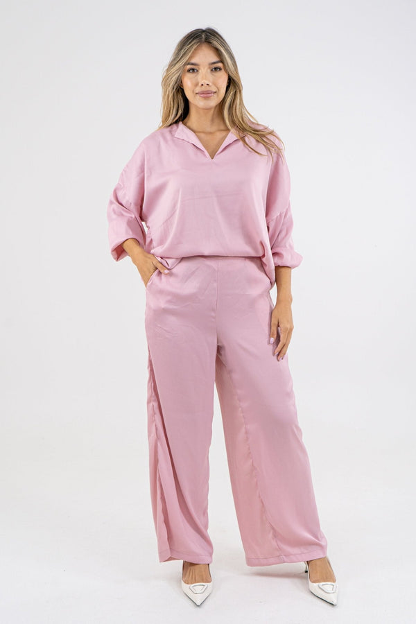 SET PANTALON IVET I - ROSA - Sofisticadas