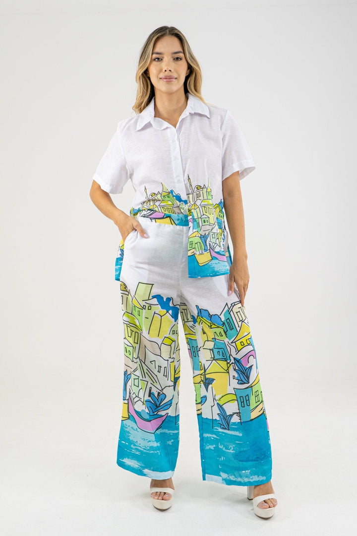 SET PANTALON JAMAICA I - AZUL - Sofisticadas