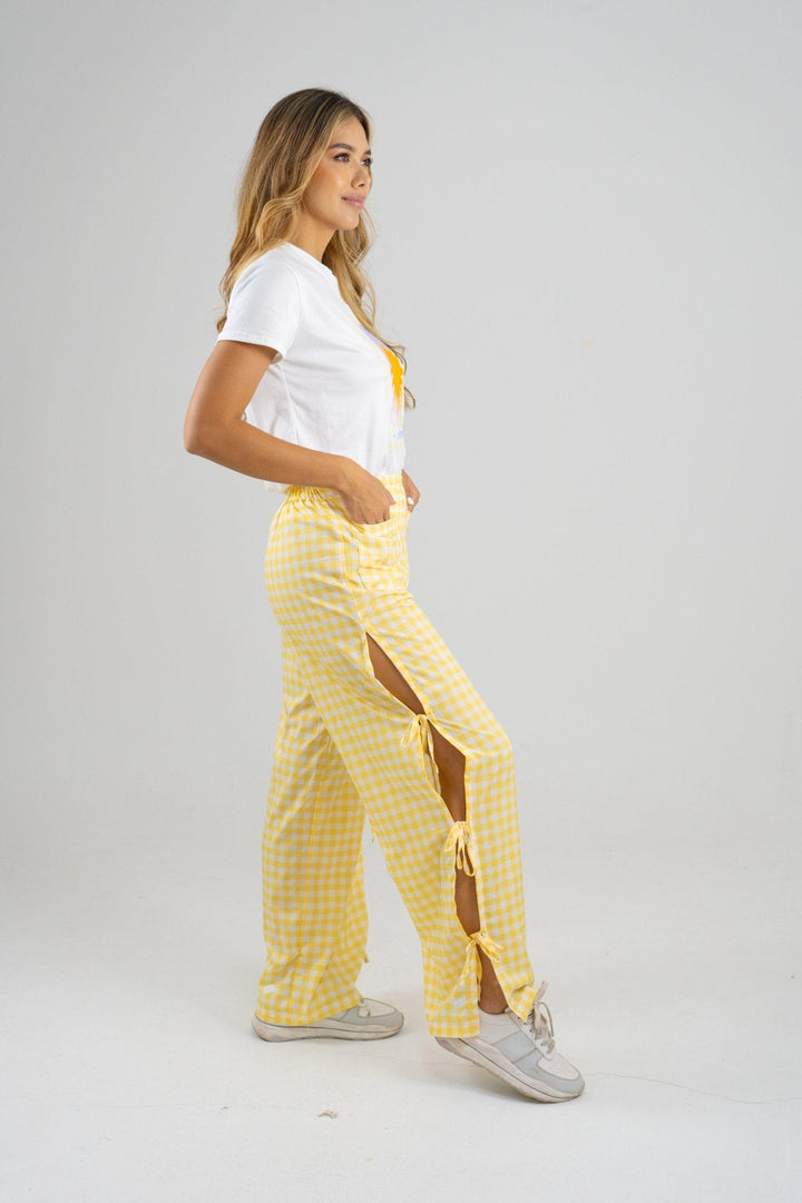 SET PANTALÓN KARINA - AMARILLO - Sofisticadas