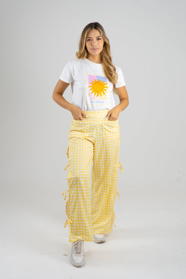 SET PANTALÓN KARINA - AMARILLO - Sofisticadas