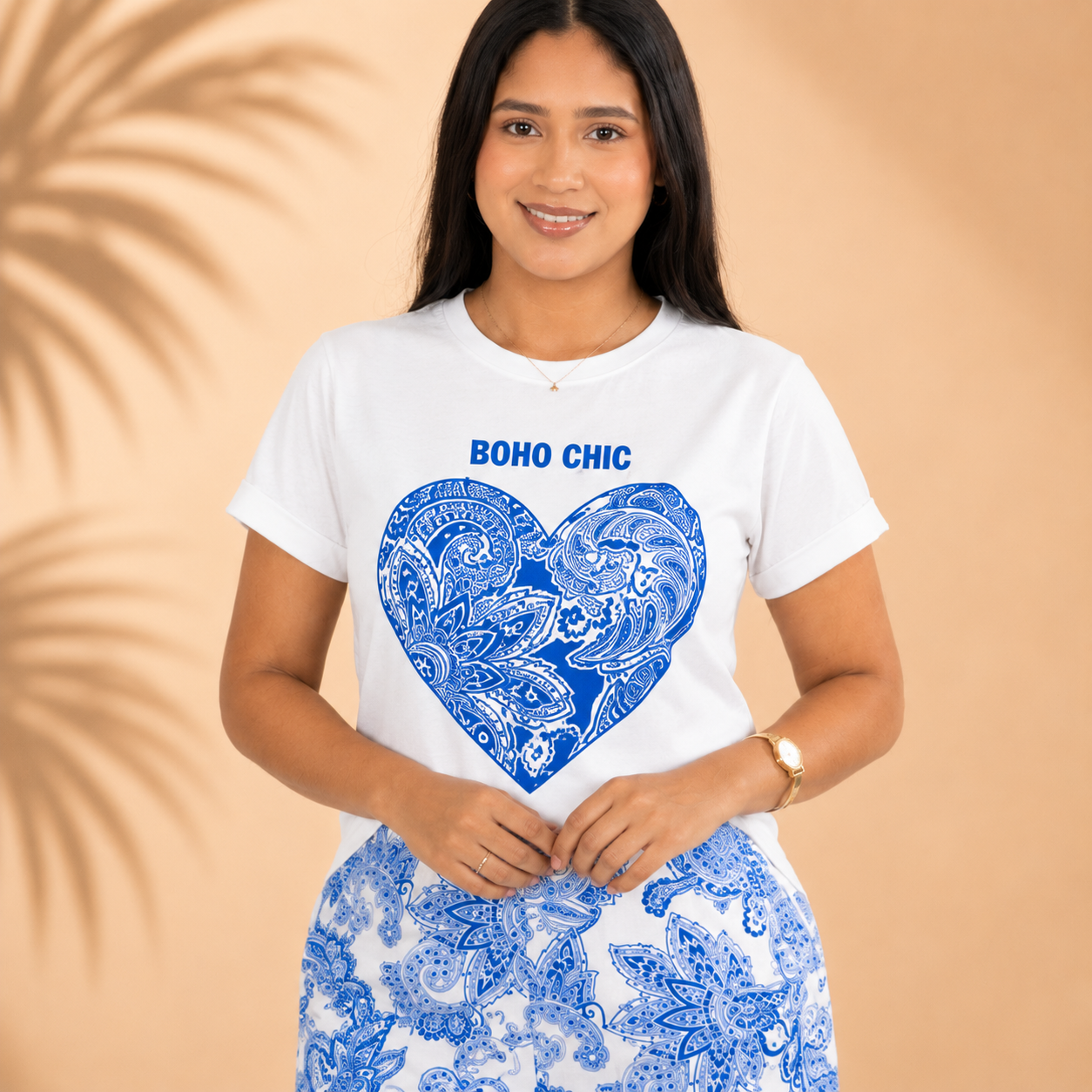 CAMISETA BASICA ESTAMPADA CRUDO
