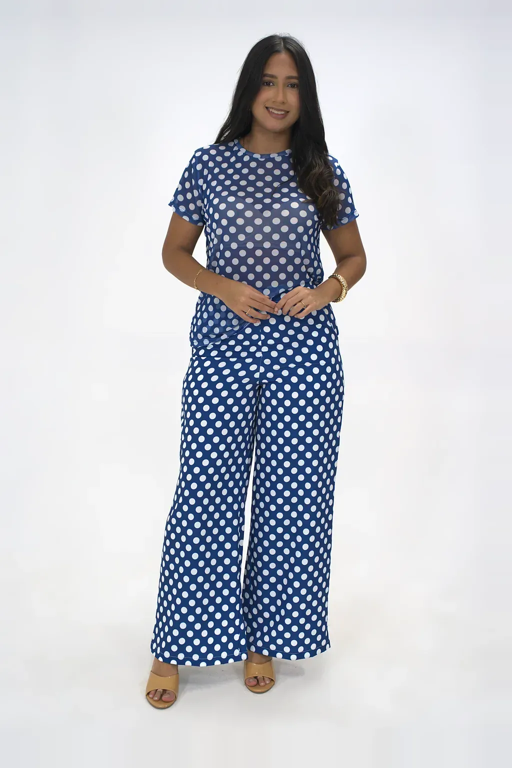 Conjunto Lunares Azul Navy