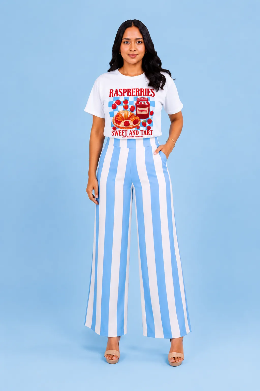 Conjunto Rayas Azul