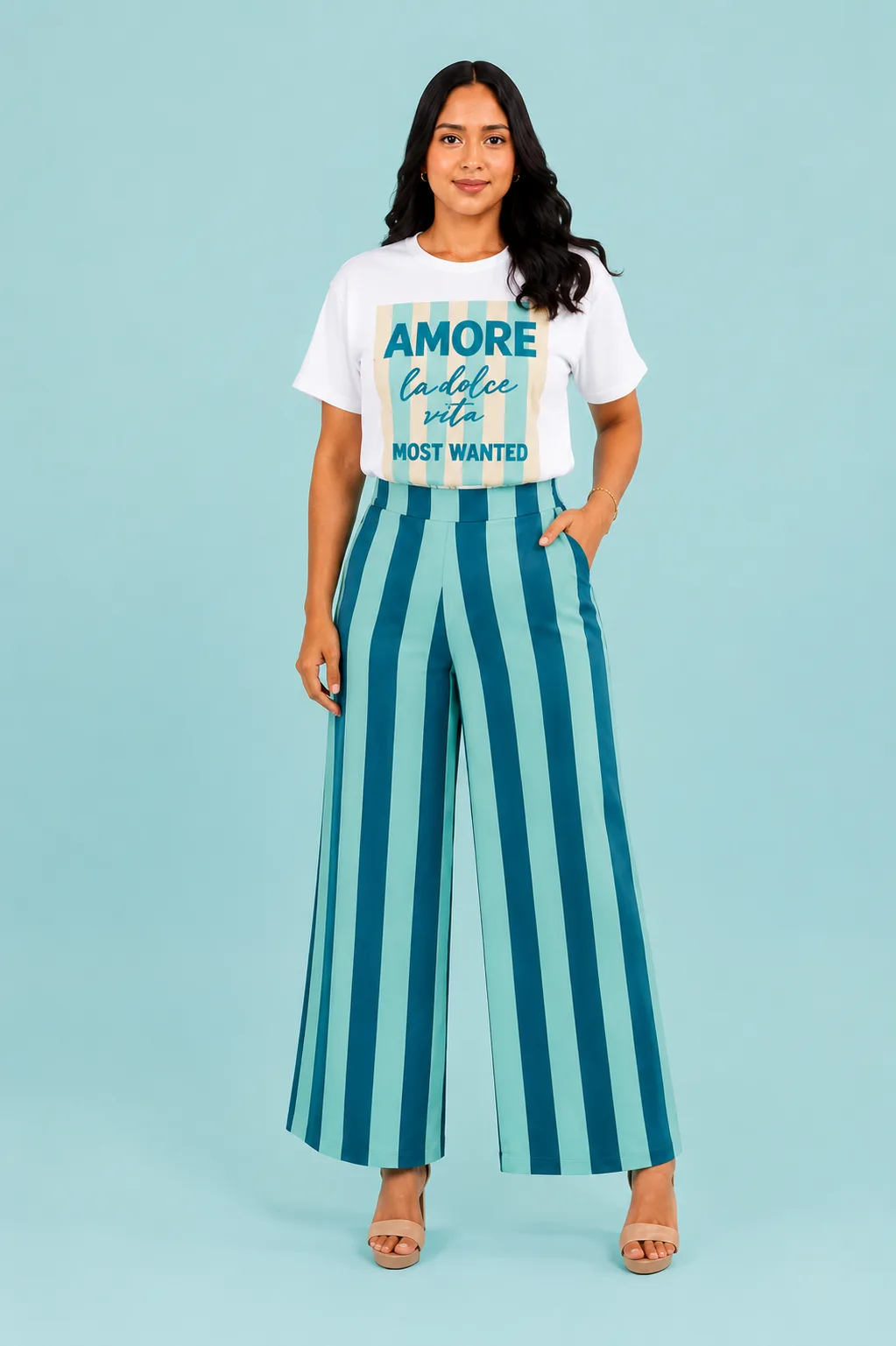 Conjunto Rayas Verde
