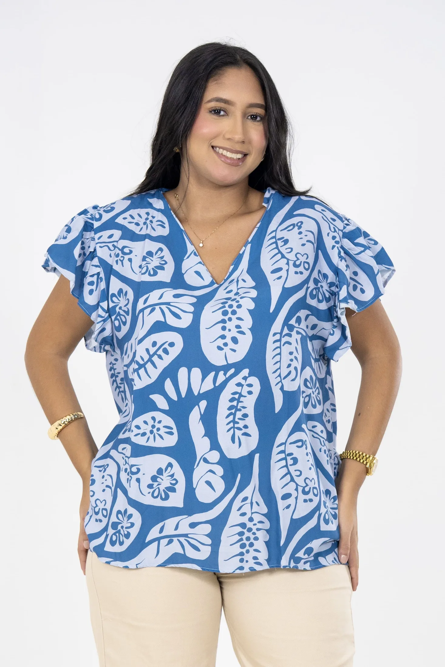 BLUSA CECILIA ENTRE HOJAS — foto 3